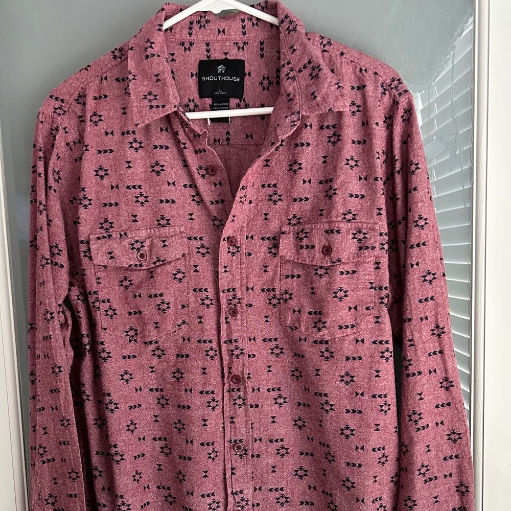 Shouthouse Mens Cotton L/S Shirt